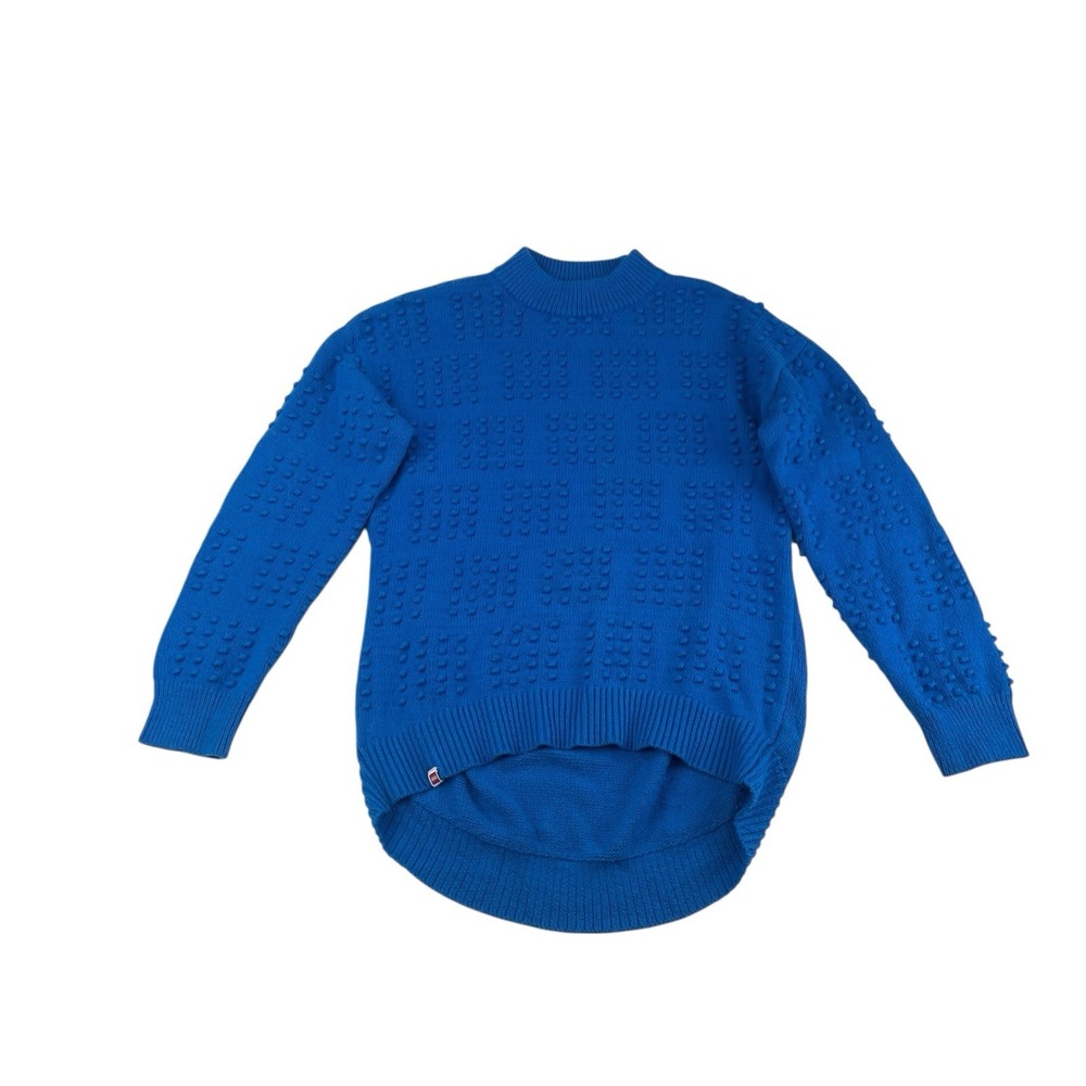 LEGO x Target Collection Textured Bubble Sweater Women's M Blue Textured Sweater